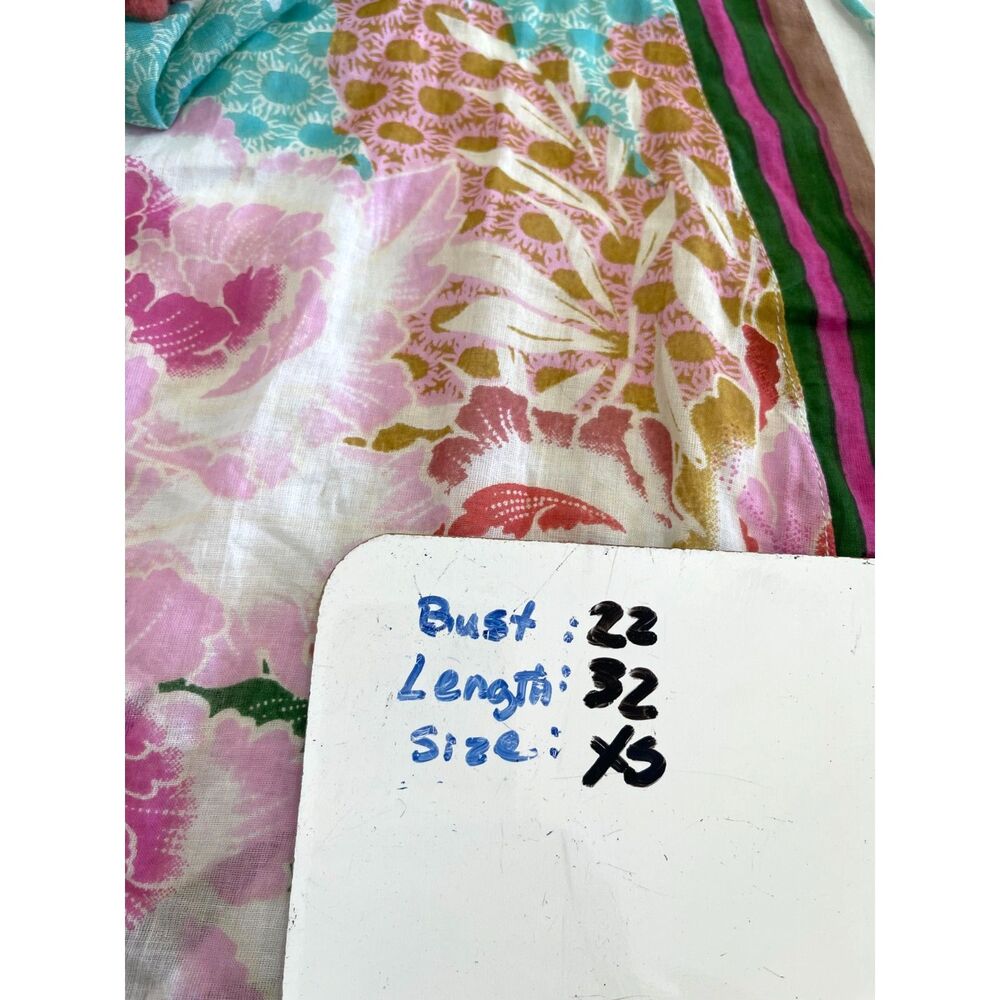 Z&L made with love oversized kimono boho tazel floral beach casual women XS New - Picture 5 of 5